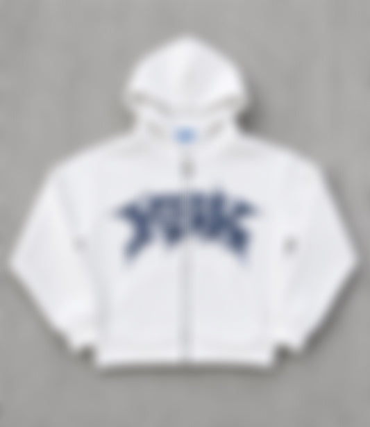 Y3K Zip Hoodie White